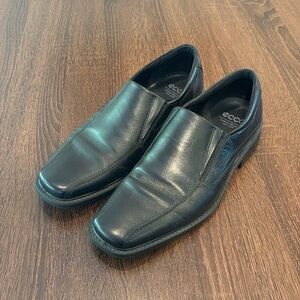 Ecco Men's Leather Loafers, Black, Size US 11-11.5 Or 45 EU